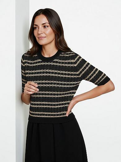 Пуловер с круглым вырезом