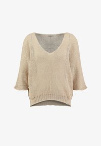 Пуловер с вырезом V