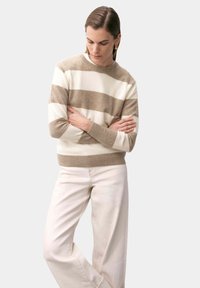 Пуловер в полоску