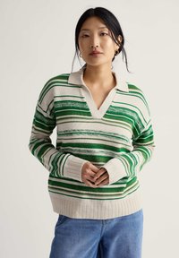 Пуловер в полоску