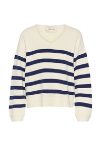 Пуловер в полоску